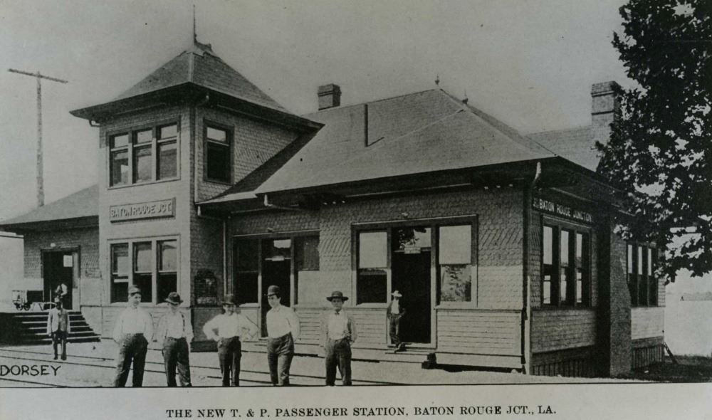 The new T. and P. Passenger Station, Baton Rouge Junction, LA